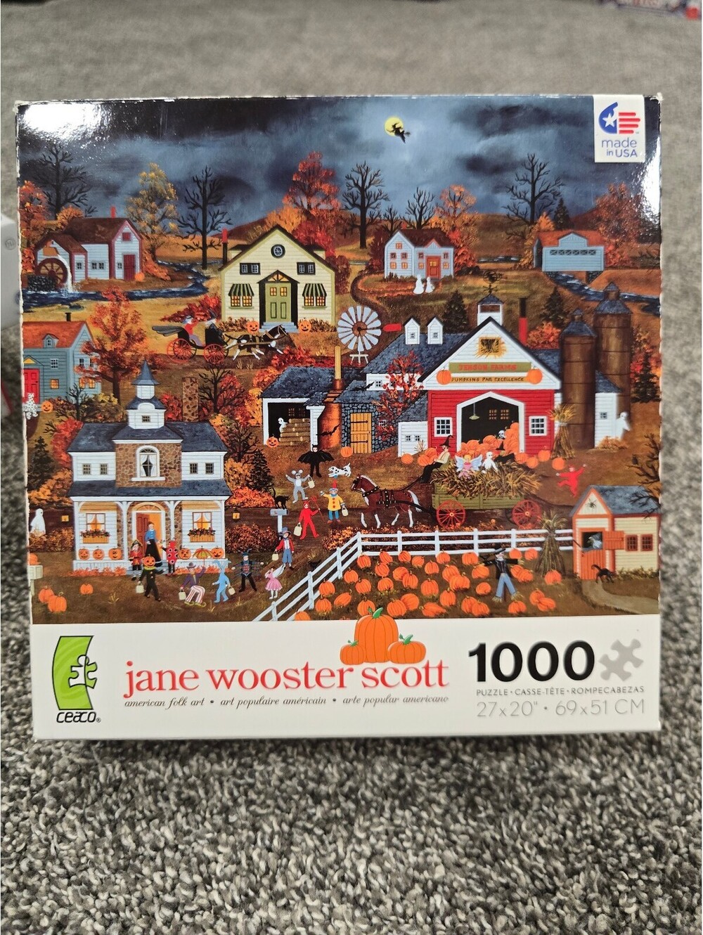 Ceaco Jane Wooster Scott 1000 Piece Jigsaw Puzzle - Autumn Farm Scene